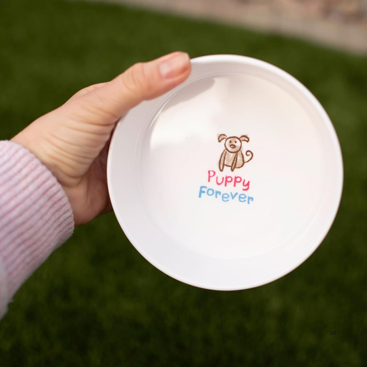 Plato de alimentación "Puppy Forever"