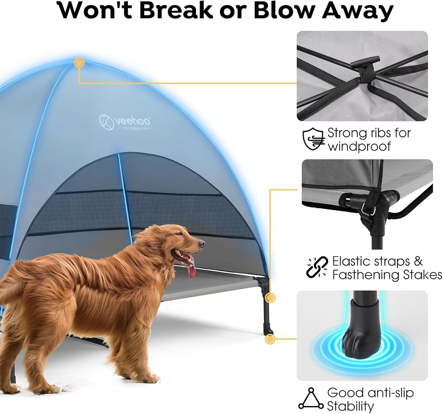 Cama Elevada con Toldo