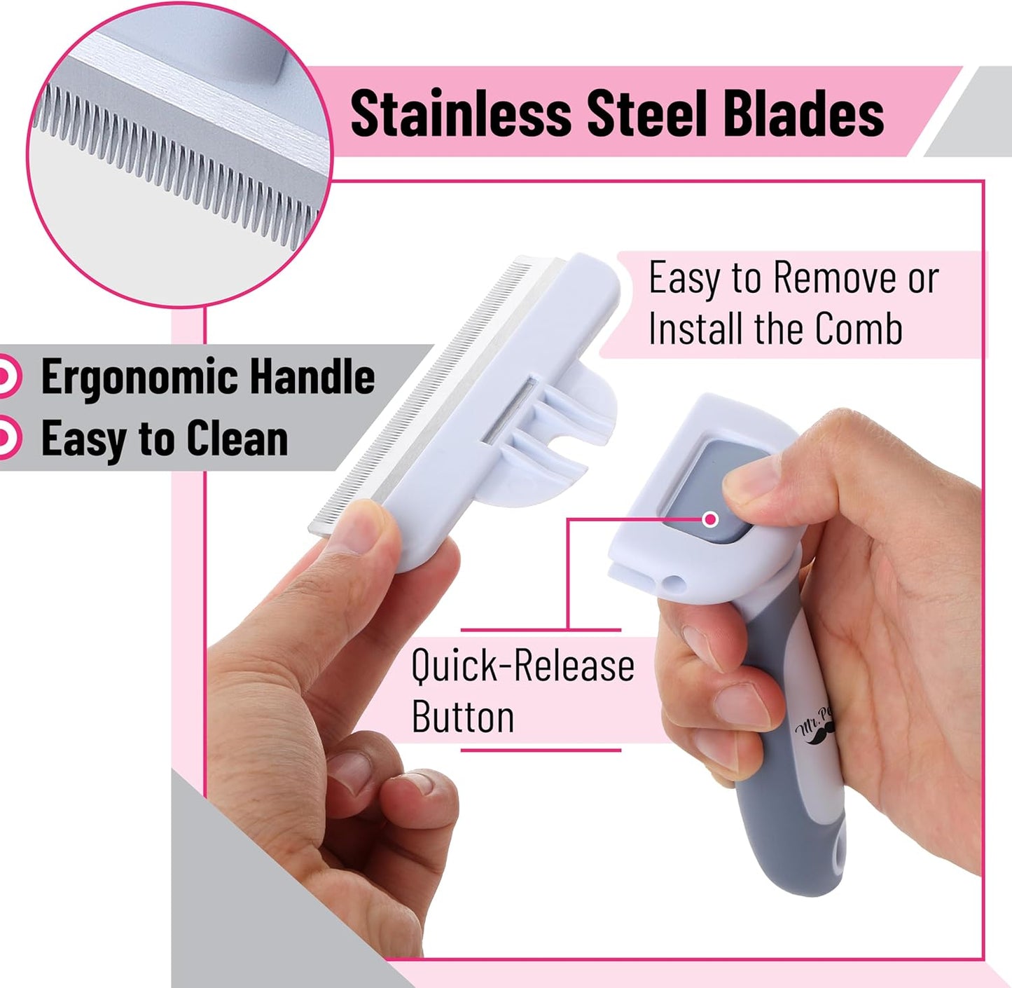 Cepillo para pelo corto