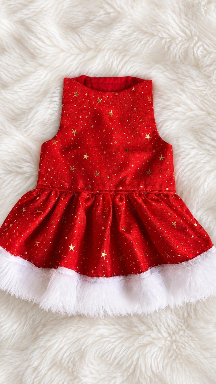 Vestido Starry Fluffy Red