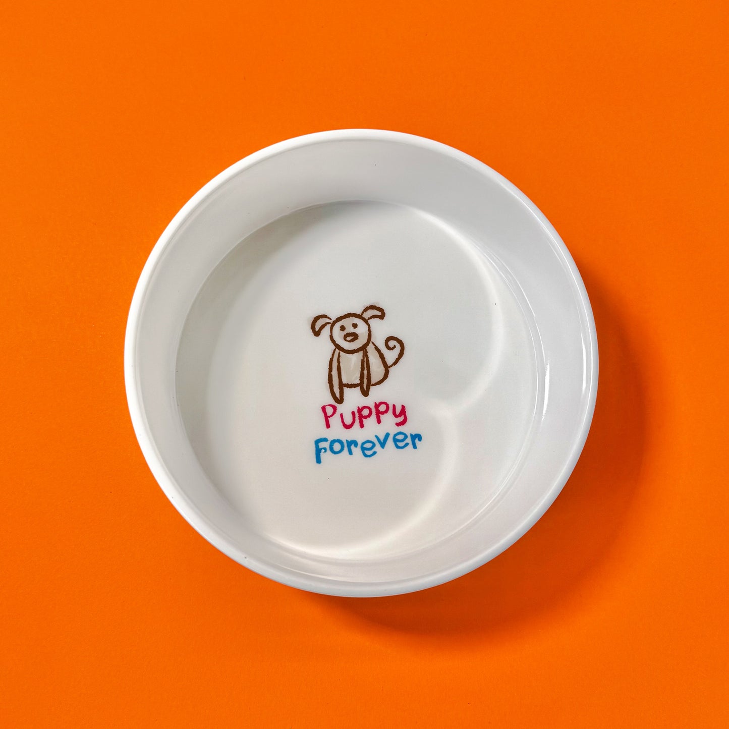 Plato de alimentación "Puppy Forever"