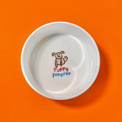 Plato de alimentación "Puppy Forever"